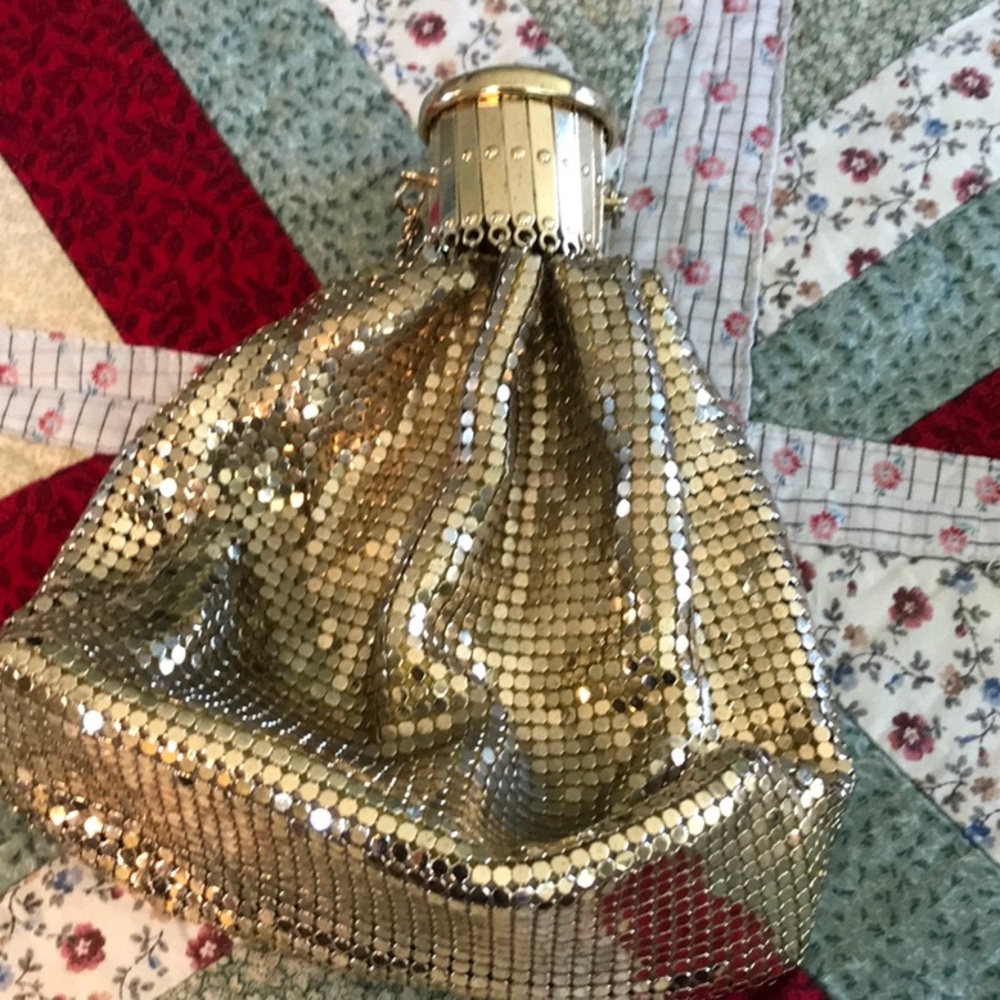 Gold expandable mini purse